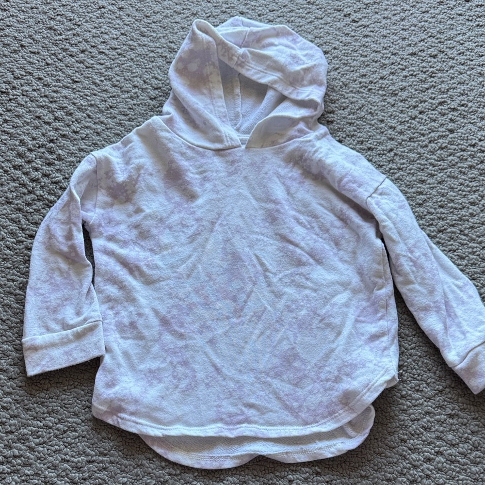 Girls' Soft Lavender Hooded Sweatshirt